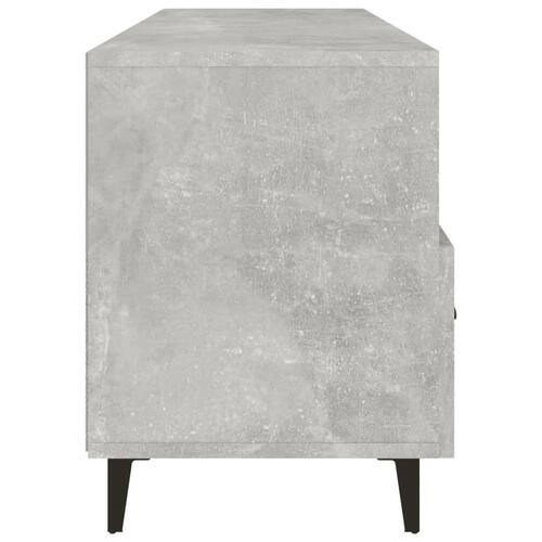 Tv-bord 102x35x50 cm konstrueret træ betongrå