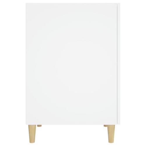 Skrivebord 140x50x75 cm konstrueret træ hvid