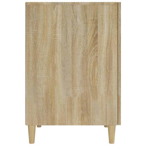 Skrivebord 140x50x75 cm konstrueret træ sonoma-eg