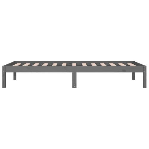 Daybed 90x200 cm massivt fyrretræ grå