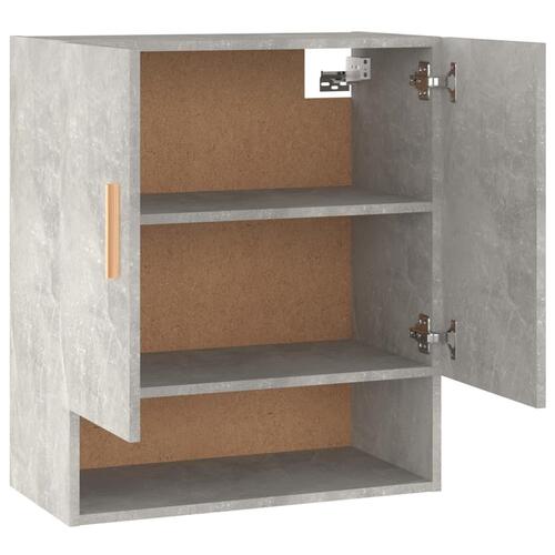 Vægskab 60x31x70 cm konstrueret træ betongrå