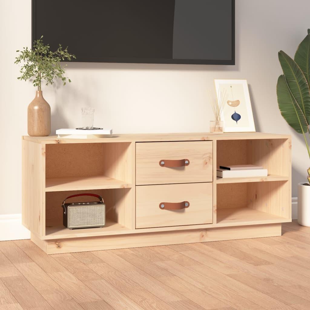 Tv-bord 100x34x40 cm massivt fyrretræ