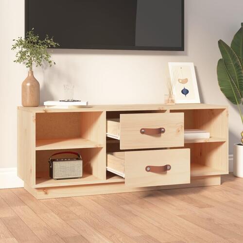 Tv-bord 100x34x40 cm massivt fyrretræ