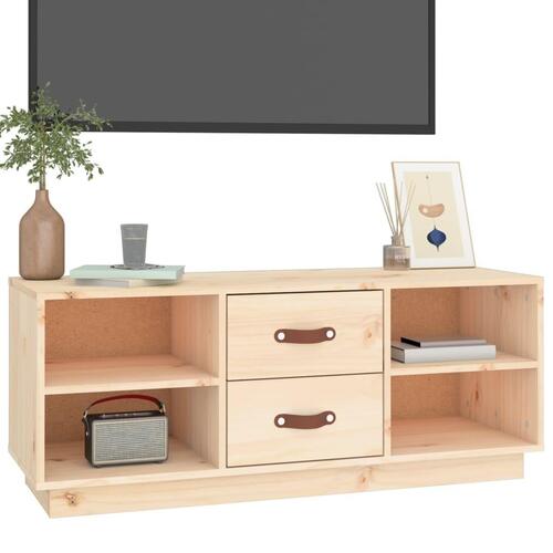 Tv-bord 100x34x40 cm massivt fyrretræ