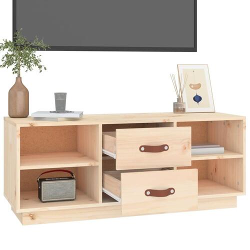 Tv-bord 100x34x40 cm massivt fyrretræ