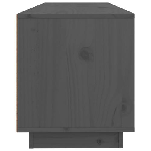 Tv-bord 100x34x40 cm massivt fyrretræ grå