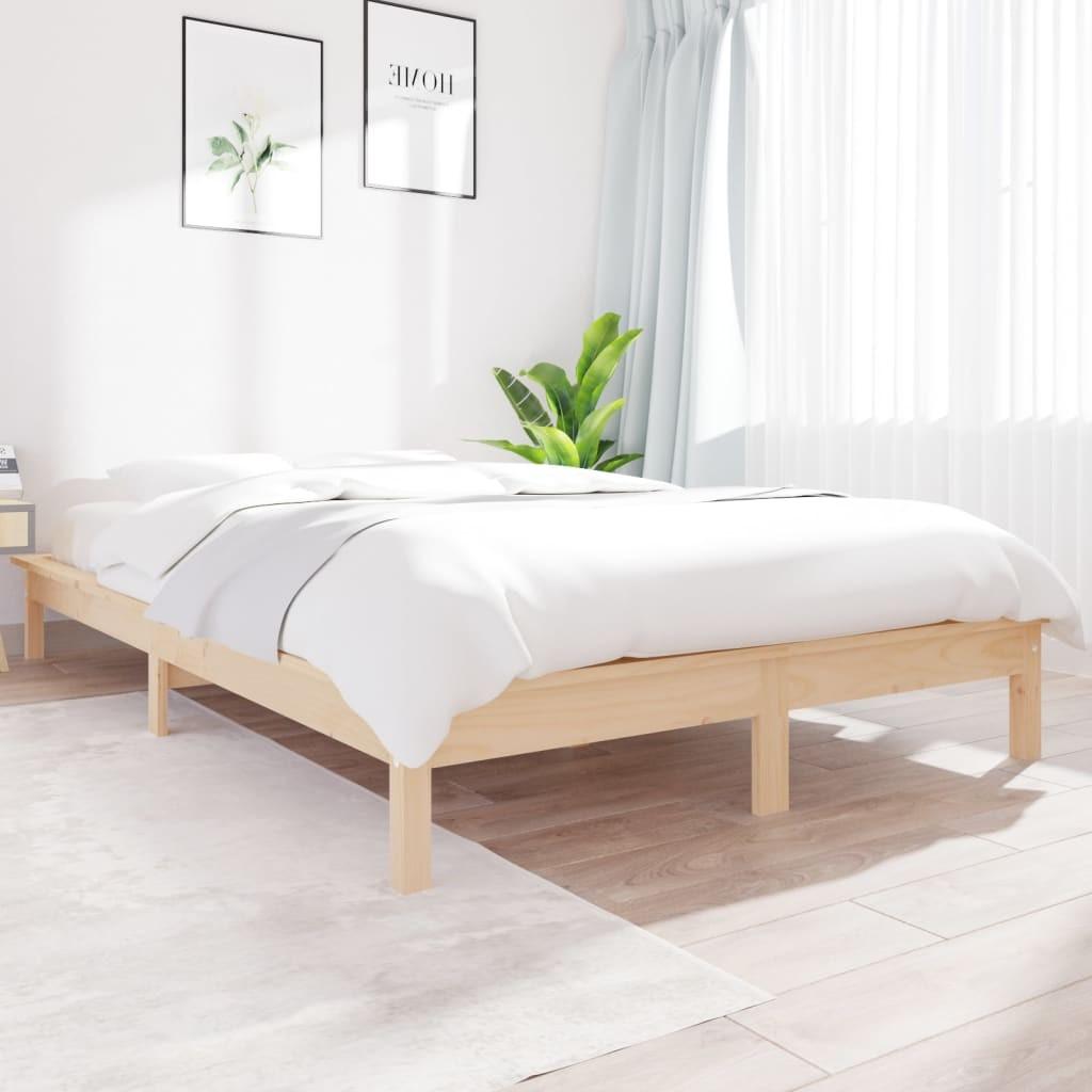 Sengeramme 120x200 cm massivt fyrretræ
