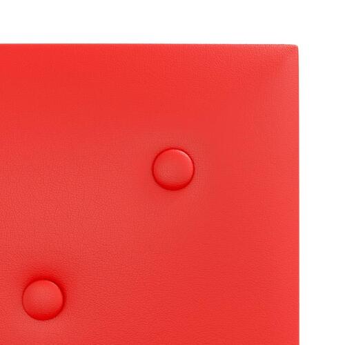 Vægpaneler 12 stk. 30x30 cm 1,08 m² kunstlæder rød