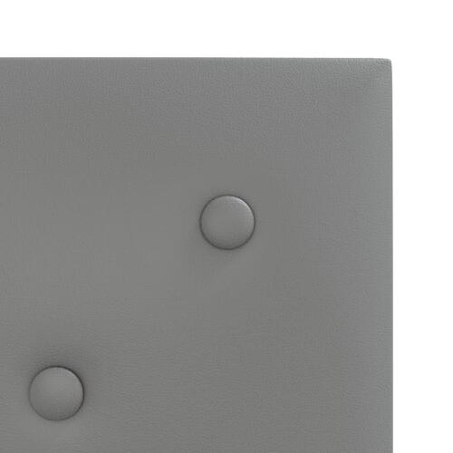 Vægpaneler 12 stk. 30x30 cm 1,08 m² kunstlæder grå