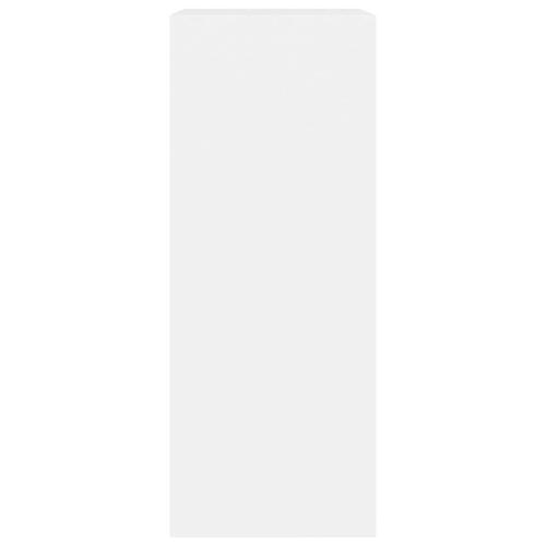 Bogreol med 2 hylder 60x30x76,5 cm konstrueret træ hvid