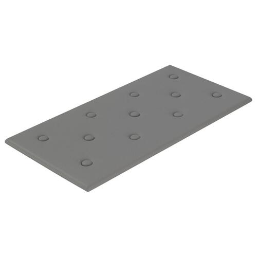 Vægpaneler 12 stk. 60x30 cm 2,16 m² kunstlæder grå