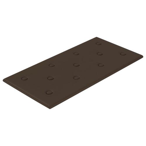 Vægpaneler 12 stk. 60x30 cm 2,16 m² kunstlæder brun