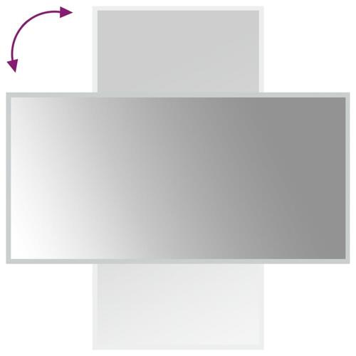 Badeværelsesspejl med LED-lys 50x100 cm