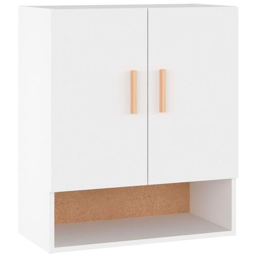 Vægskab 60x31x70 cm konstrueret træ hvid
