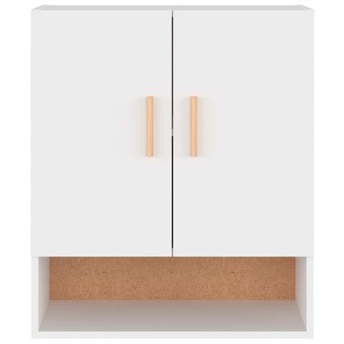 Vægskab 60x31x70 cm konstrueret træ hvid