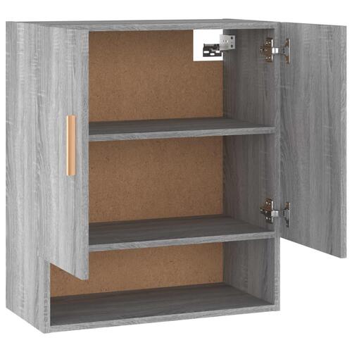 Vægskab 60x31x70 cm konstrueret træ grå sonoma-eg