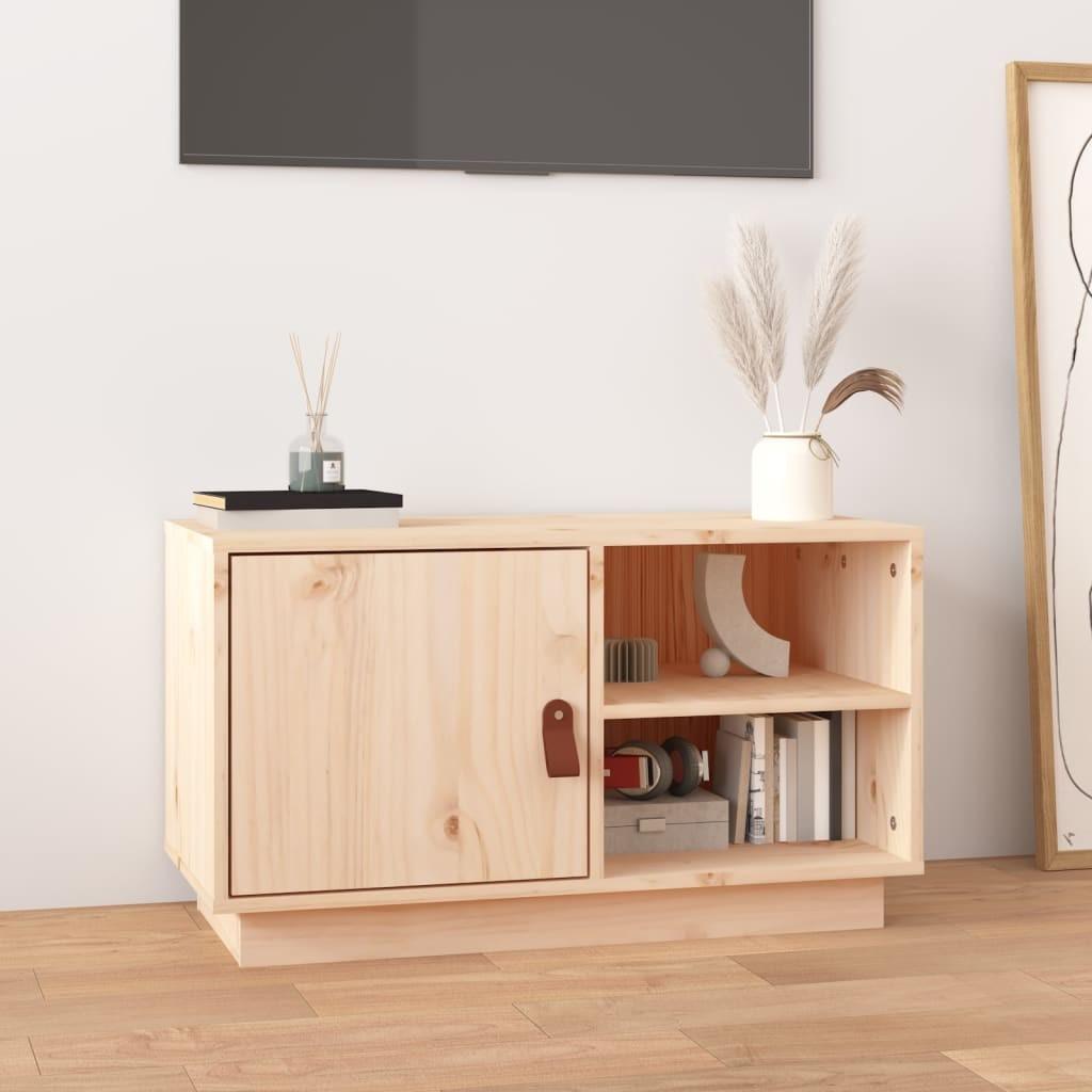 Tv-bord 70x34x40 cm massivt fyrretræ