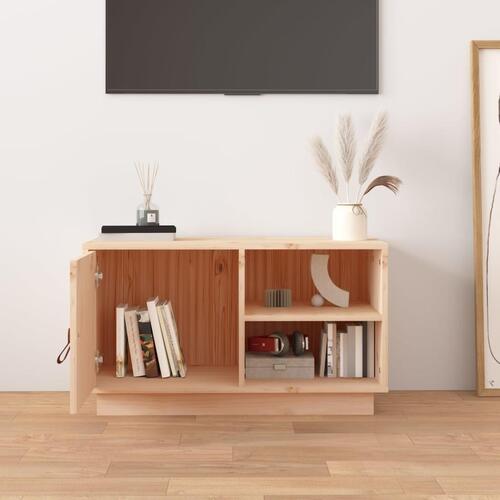 Tv-bord 70x34x40 cm massivt fyrretræ
