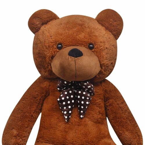 Blød plysbamse XXL 135 cm brun