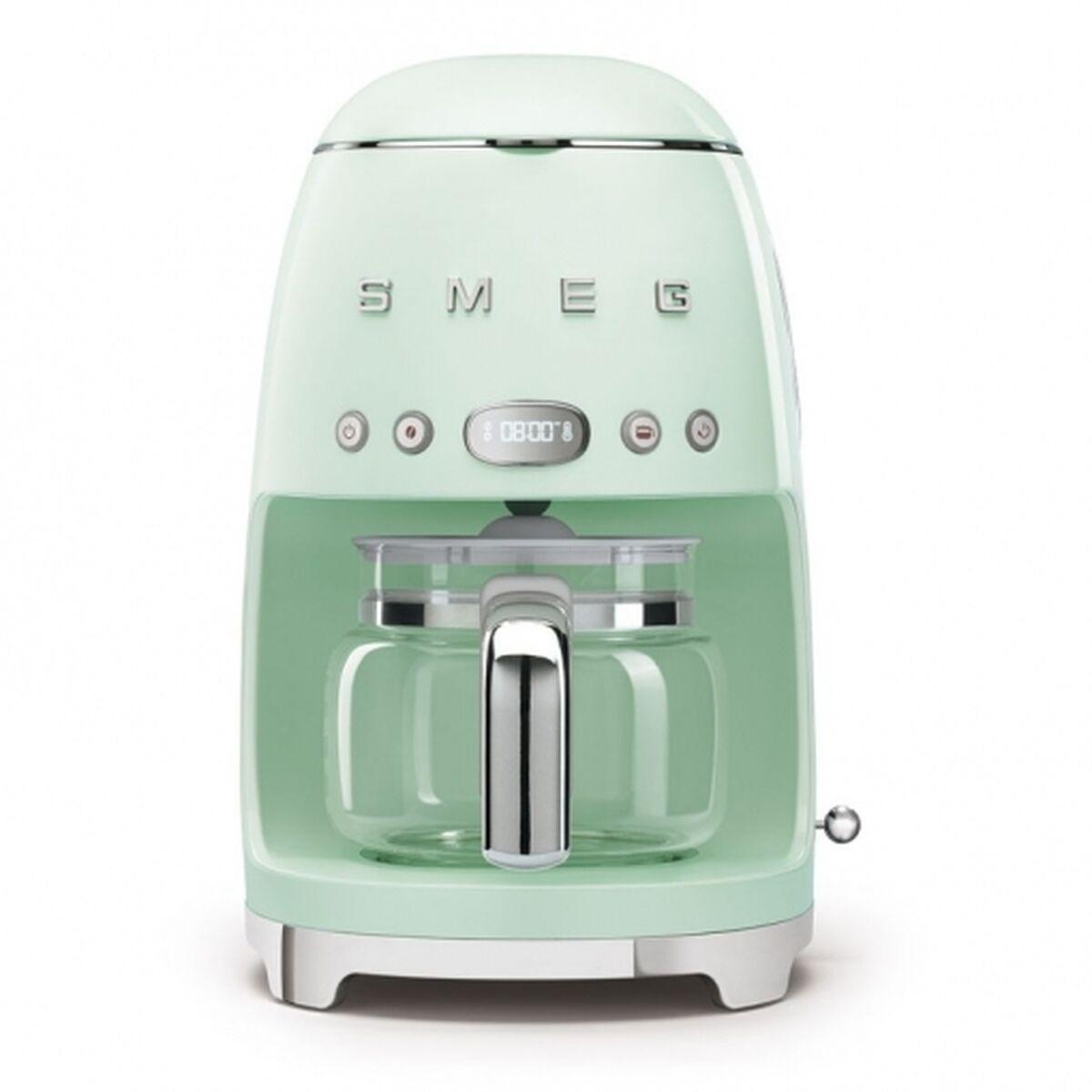 Drip Coffee Machine Smeg Retro 1050 W Grøn 10 Skodelice