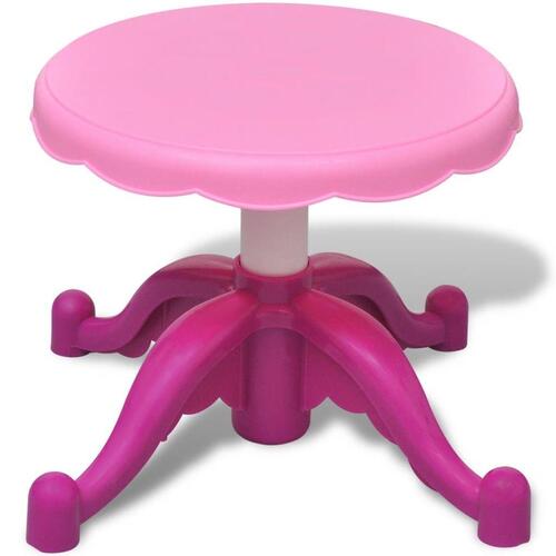 Stående legetøjskosmetikbord til børn med 3 spejle og lys/lyd