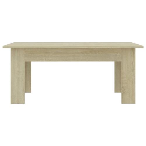 Sofabord 100x60x42 cm konstrueret træ sonoma-eg