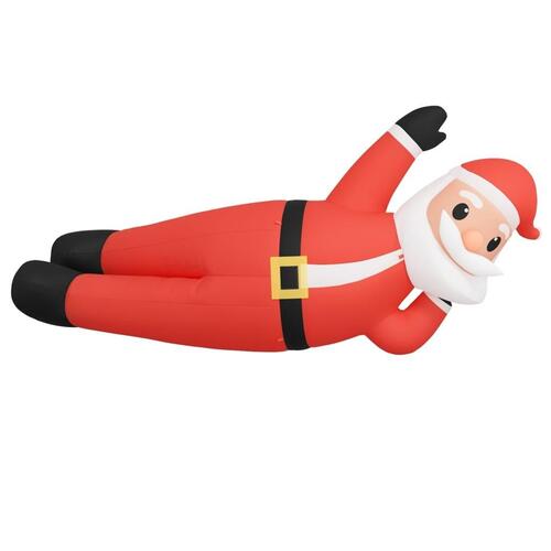 Oppustelig julemand med LED-lys 160 cm