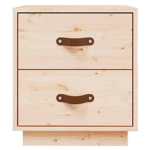Sengeborde 2 stk. 40x34x45 cm massivt fyrretræ