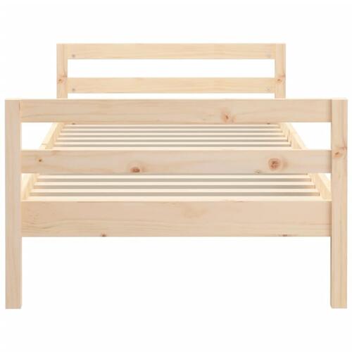 Sengeramme 90x200 cm massivt fyrretræ
