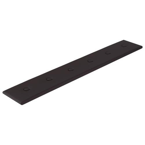 Vægpaneler 12 stk. 90x15 cm 1,62 m² kunstlæder sort