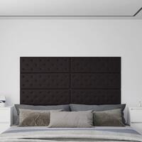 Vægpaneler 12 stk. 90x30 cm 3,24 m² kunstlæder sort