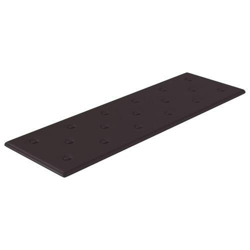 Vægpaneler 12 stk. 90x30 cm 3,24 m² kunstlæder sort