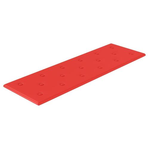 Vægpaneler 12 stk. 90x30 cm 3,24 m² kunstlæder rød
