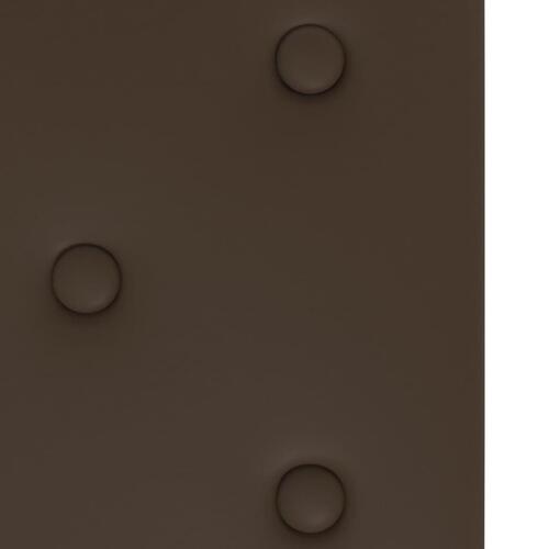 Vægpaneler 12 stk. 90x30 cm 3,24 m² kunstlæder brun
