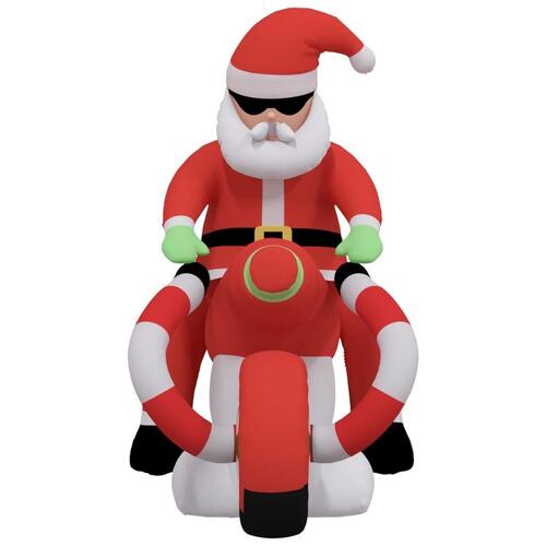 Oppustelig julemand med LED-lys 156 cm