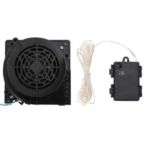 Oppustelig julemand med LED-lys 156 cm