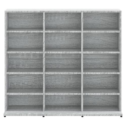 Cd-reol 100x23x89,5 cm konstrueret træ grå sonoma