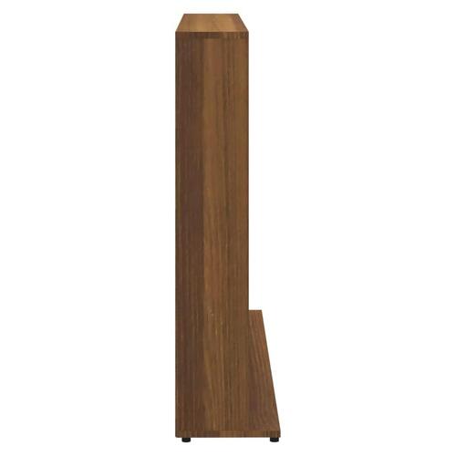 Cd-reol 100x23x89,5 cm konstrueret træ brun egetræsfarve
