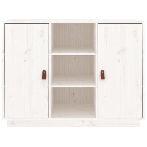 Skænk 100x40x75 cm massivt fyrretræ hvid