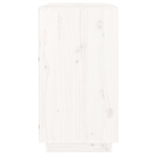 Skænk 100x40x75 cm massivt fyrretræ hvid