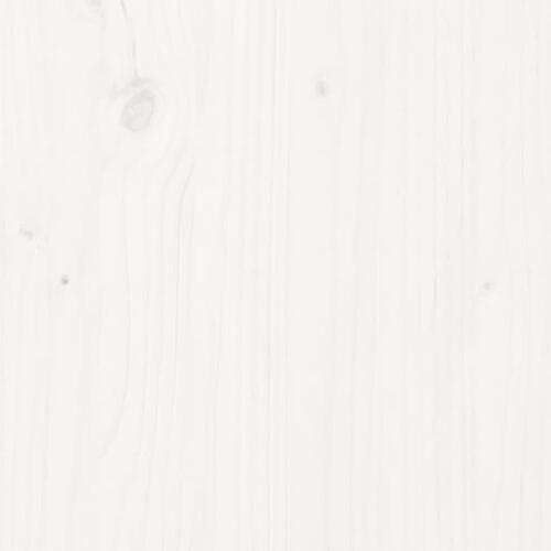 Skænk 100x40x75 cm massivt fyrretræ hvid