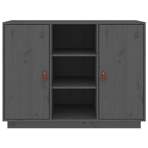 Skænk 100x40x75 cm massivt fyrretræ Grå