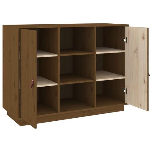 Skænk 100x40x75 cm massivt fyrretræ gyldenbrun