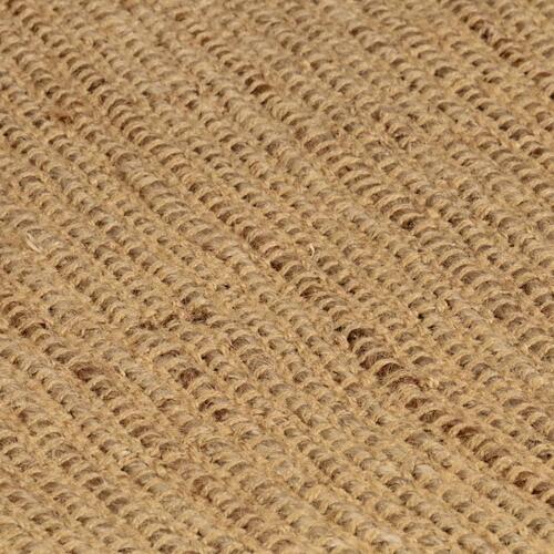 Gulvtæppe 120x180 cm rektangulært jute naturfarvet