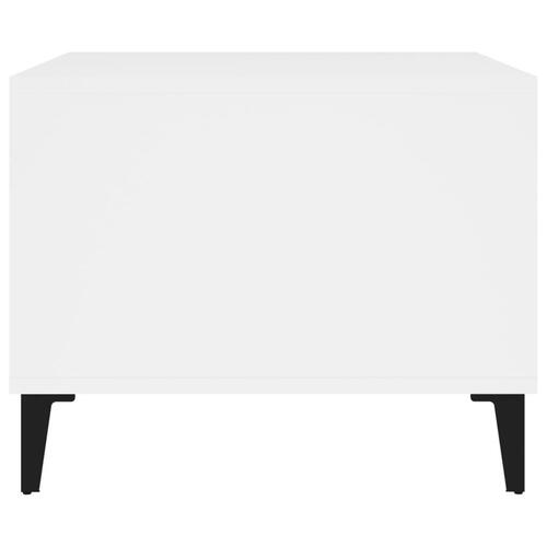 Sofabord 60x50x40 cm konstrueret træ hvid