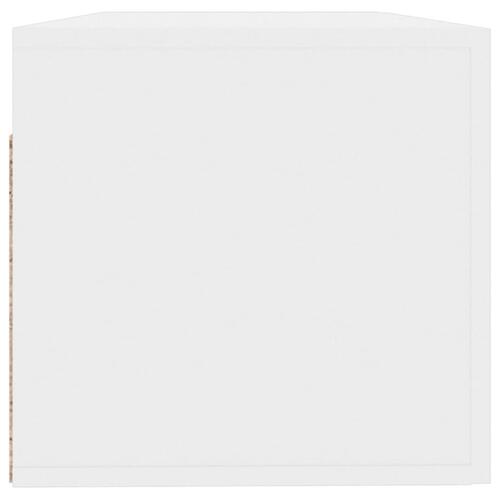 Vægskab 100x36,5x35 cm konstrueret træ hvid højglans