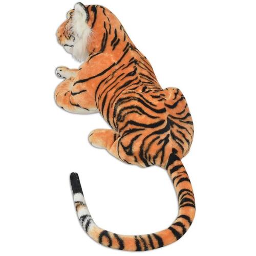 Tøjdyr tiger XXL plysstof brun