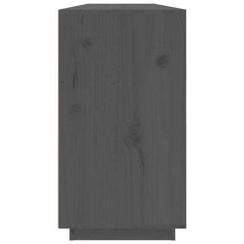 Skænk 100x40x75 cm massivt fyrretræ Grå
