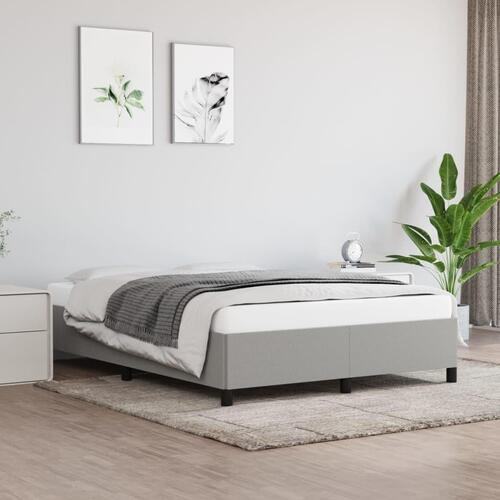 Sengeramme uden madras 140x200 cm stof lysegrå