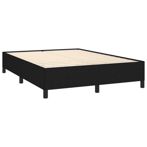 Sengeramme 140x200 cm stof sort